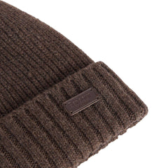 Barbour Carlton Beanie Hat Mid Brown - Parasol Store