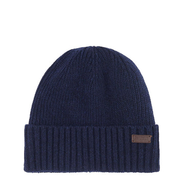 Barbour Carlton Beanie Hat Navy - Parasol Store