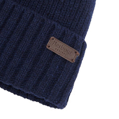 Barbour Carlton Beanie Hat Navy - Parasol Store