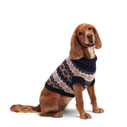 Barbour Case Fair Isle Dog Gift Set Pink/Navy - Parasol Store
