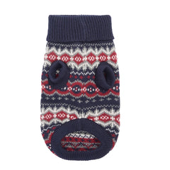 Barbour Case Fairisle Dog Jumper Blue Granite - Parasol Store