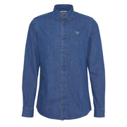 Barbour Chambray Crest Tailored Fit Shirt Chambray - Parasol Store