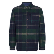 Barbour Chapter Tailored Check Overshirt Green Loch Tartan - Parasol Store