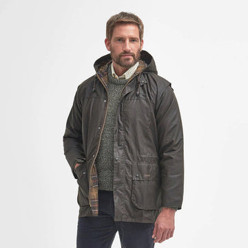 Barbour Classic Durham Waxed Jacket Olive
