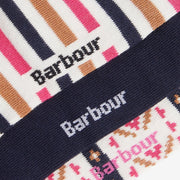Barbour Claudia Fairisle Sock Gift Set Navy / Pink Mix Barbour