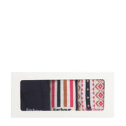 Barbour Claudia Fairisle Sock Gift Set Navy / Pink Mix Barbour