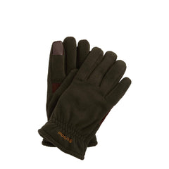 Barbour Coalford Fleece Gloves Dark Olive - Parasol Store