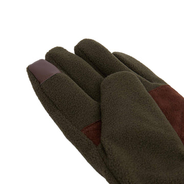 Barbour Coalford Fleece Gloves Dark Olive