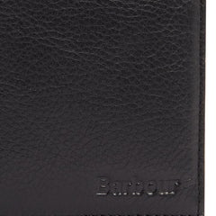 Barbour Colwell Leather Billfold Wallet Black/Classic - Parasol Store