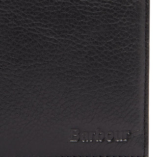 Barbour Colwell Leather Billfold Wallet Black/Classic - Parasol Store