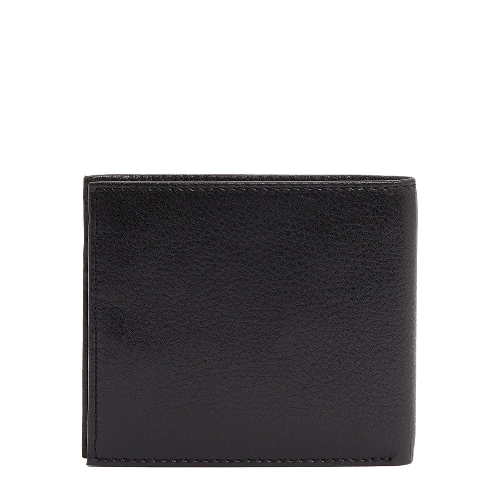 Barbour Colwell Leather Billfold Wallet Black/Classic - Parasol Store