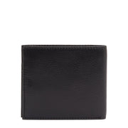 Barbour Colwell Leather Billfold Wallet Black/Classic - Parasol Store