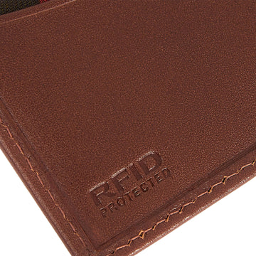 Barbour Colwell Leather Billfold Wallet Brown/Classic