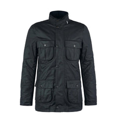 Barbour Corbridge Waxed Jacket Black/Classic - Parasol Store