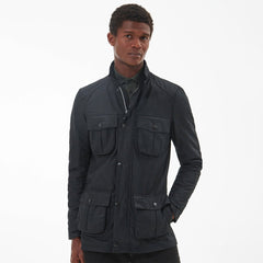 Barbour Corbridge Waxed Jacket Black/Classic - Parasol Store