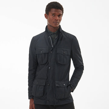 Barbour Corbridge Waxed Jacket Black/Classic