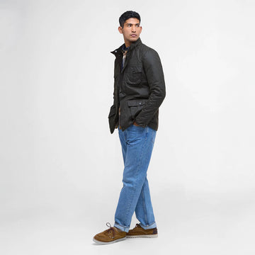 Barbour Corbridge Waxed Jacket Olive - Parasol Store