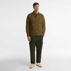 Barbour Cord Collar Twill Overshirt Beech