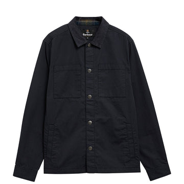 Barbour Cord Collar Twill Overshirt Dark Navy