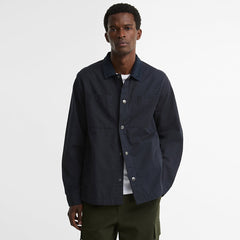 Barbour Cord Collar Twill Overshirt Dark Navy
