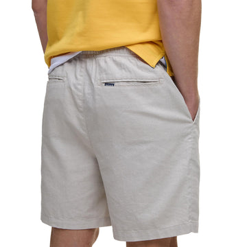 Barbour Cotton Linen Relaxed Short Mist - Parasol Store