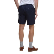 Barbour Cotton Linen Relaxed Short Navy - Parasol Store