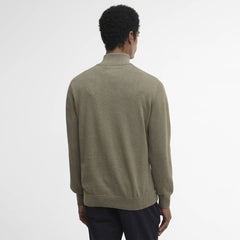 Barbour Cotton Quarter - Zip Jumper Smokey Olive