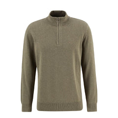 Barbour Cotton Quarter - Zip Jumper Smokey Olive