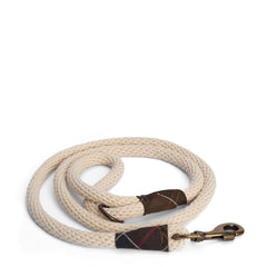 Barbour Cotton Rope Dog Lead Natural/Classic - Parasol Store