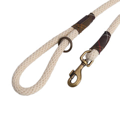 Barbour Cotton Rope Dog Lead Natural/Classic - Parasol Store