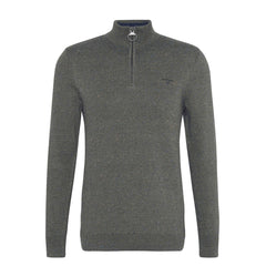 Barbour Cotton Tainsbury Half Zip Sweater Olive