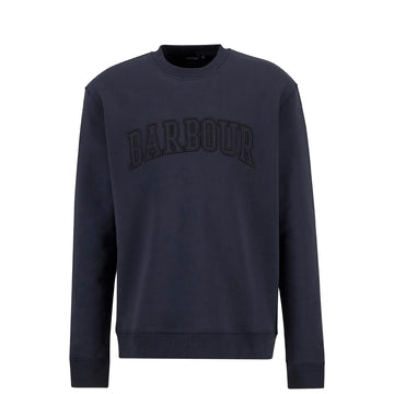 Barbour Cragwell Relaxed Crew Neck Sweatshirt Dark Navy - Parasol Store