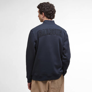 Barbour Cragwell Relaxed Half Zip Sweatshirt Dark Navy - Parasol Store