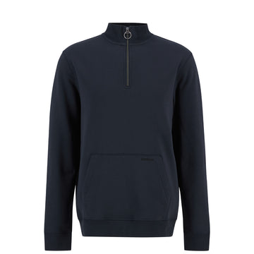 Barbour Cragwell Relaxed Half Zip Sweatshirt Dark Navy - Parasol Store