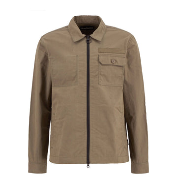 Barbour Crail Wax Ripstop Overshirt Concrete