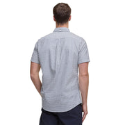 Barbour Cresswell Seersucker Summer Fit Shirt Navy - Parasol Store