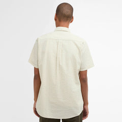 Barbour Cresswell Seersucker Summer Fit Shirt Sea Green