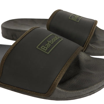 Barbour Cresswell Slider Black - Parasol Store