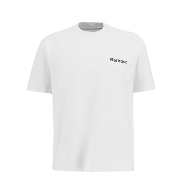 Barbour Crossby Archive Logo Oversized T-Shirt White