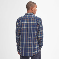 Barbour Crossfell Tailored Checked Shirt Blue - Parasol Store