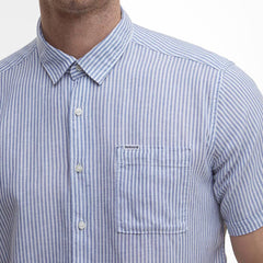 Barbour Deerpark Striped Summer Fit Shirt Navy
