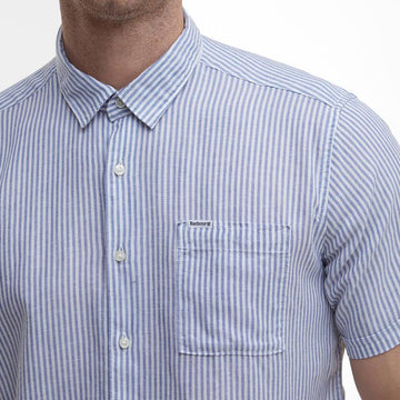 Barbour Deerpark Striped Summer Fit Shirt Navy