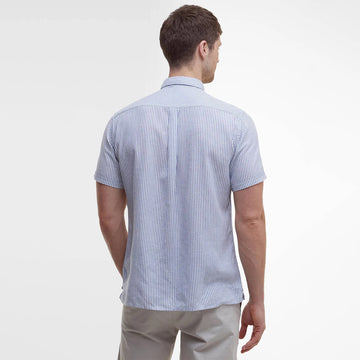 Barbour Deerpark Striped Summer Fit Shirt Navy