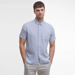 Barbour Deerpark Striped Summer Fit Shirt Navy