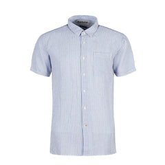 Barbour Deerpark Striped Summer Fit Shirt Navy