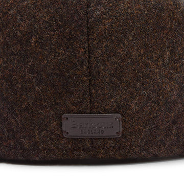 Barbour Deveron Tweed Flat Cap Coffee