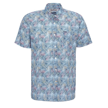 Barbour Devon Printed Summer Fit Shirt Dusk Blue - Parasol Store