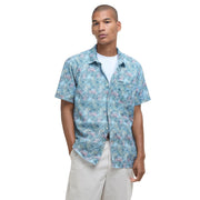 Barbour Devon Printed Summer Fit Shirt Dusk Blue - Parasol Store