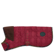 Barbour Dog Bone Quilted Dog Coat Cranberry - Parasol Store
