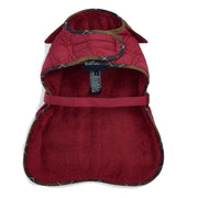 Barbour Dog Bone Quilted Dog Coat Cranberry - Parasol Store